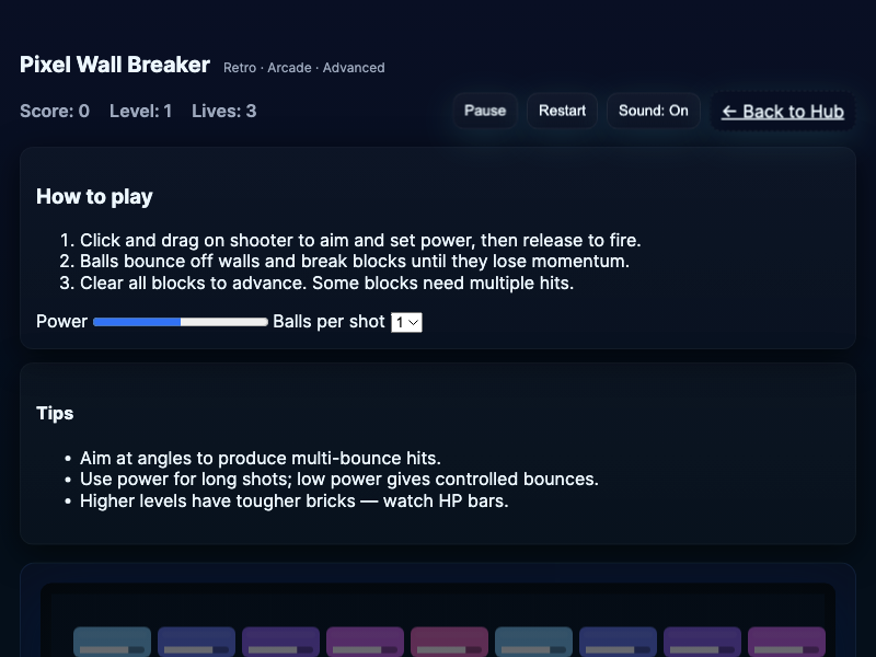 Pixel Wall Breaker