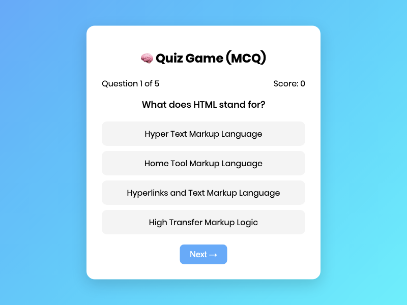 Quiz Game