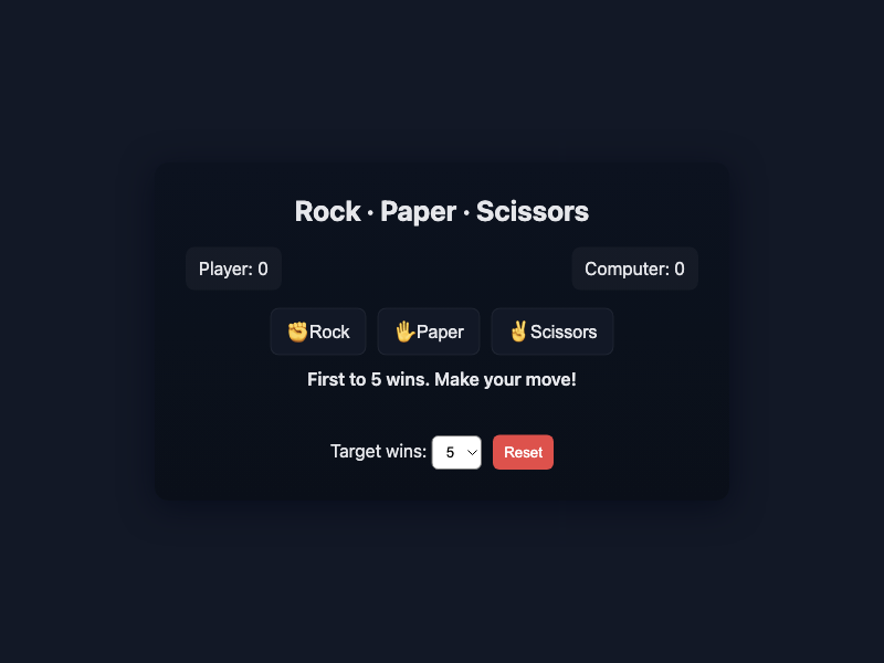 Rock Paper Scissors