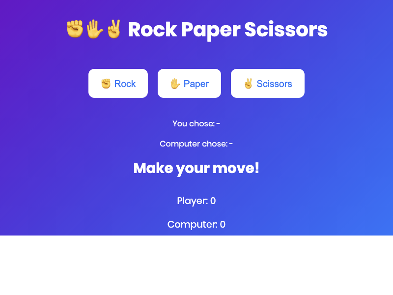 Rock Scissor Paper