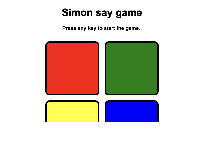 Simon Says Game