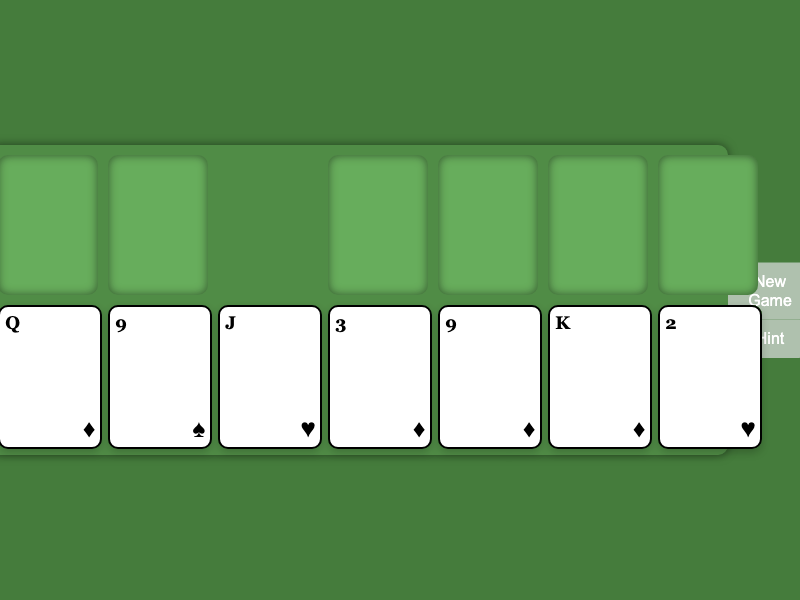 Single Player Solitaire