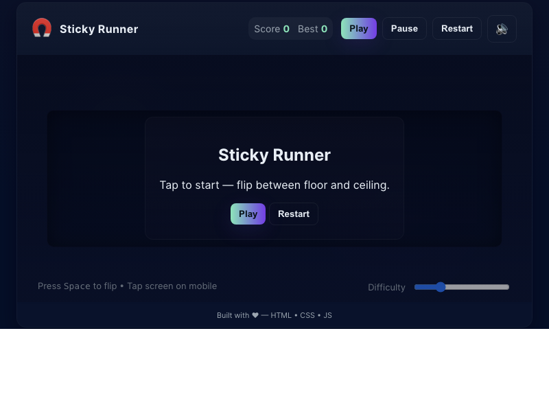Sticky Runner