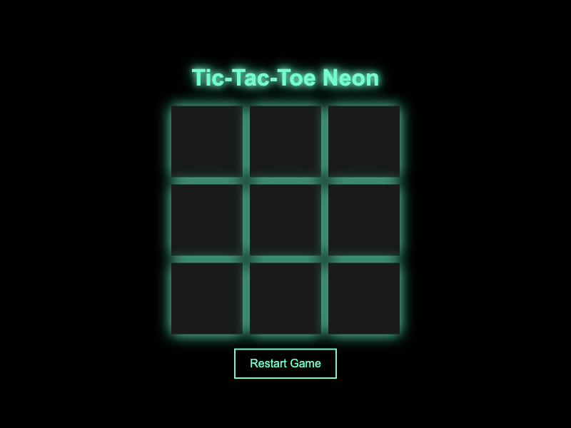 Tic Tac Toe Neon