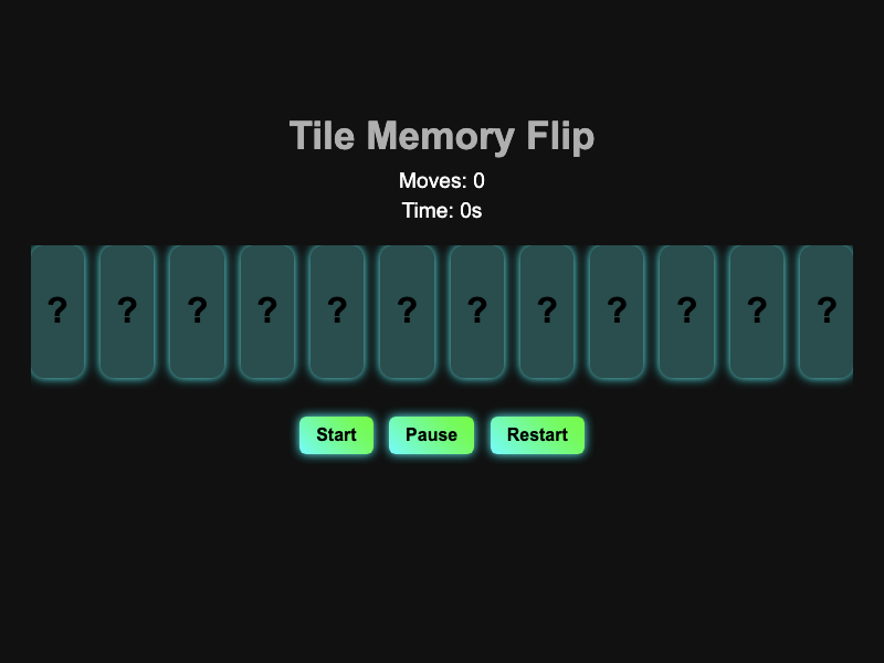 Tile Memory Flip