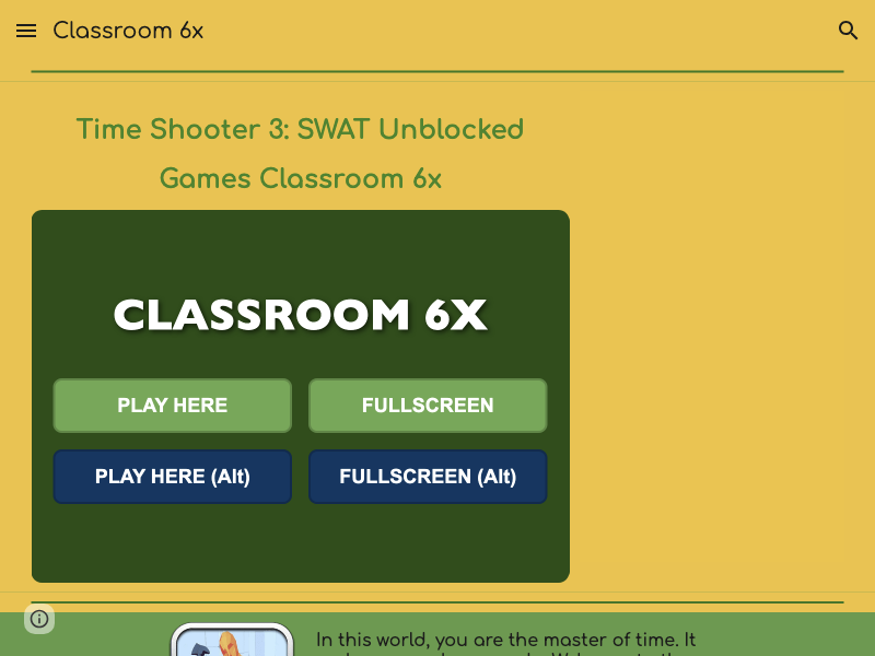 Time Shooter 3: SWAT