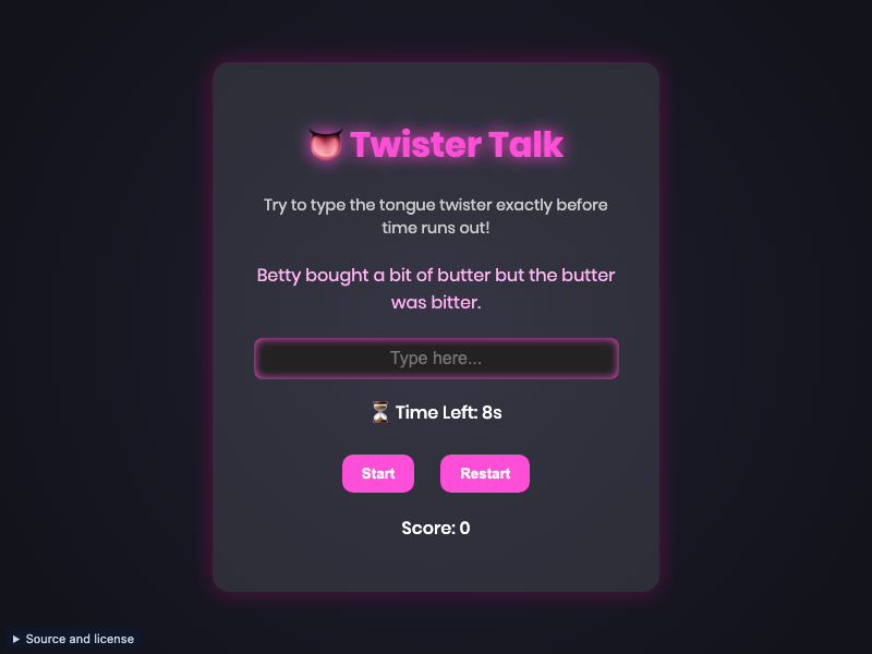 Tongue Twister Challenge