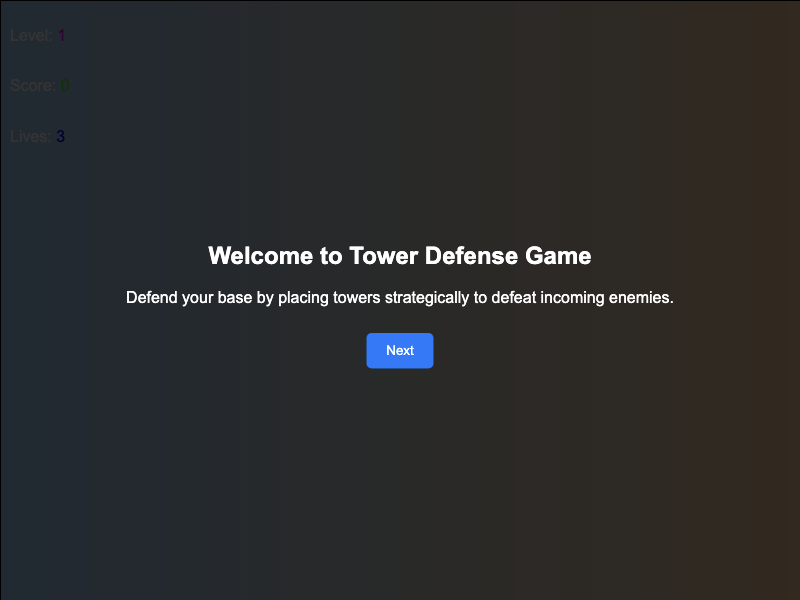 Tower Defence Game