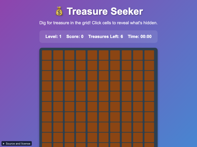 Treasure Seeker Grid