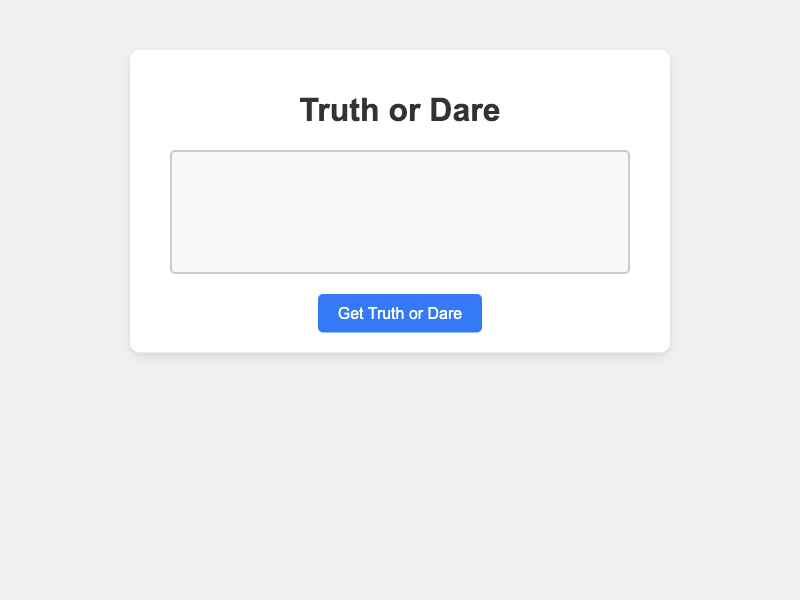 Truth And Dare