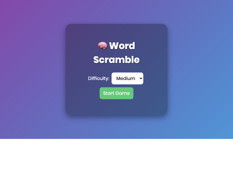 Word Scramble