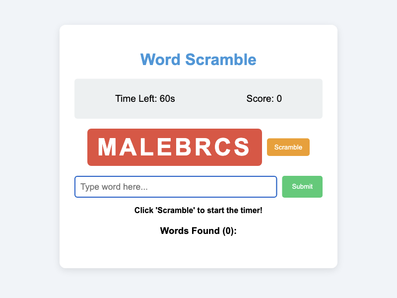 Word Scrumble