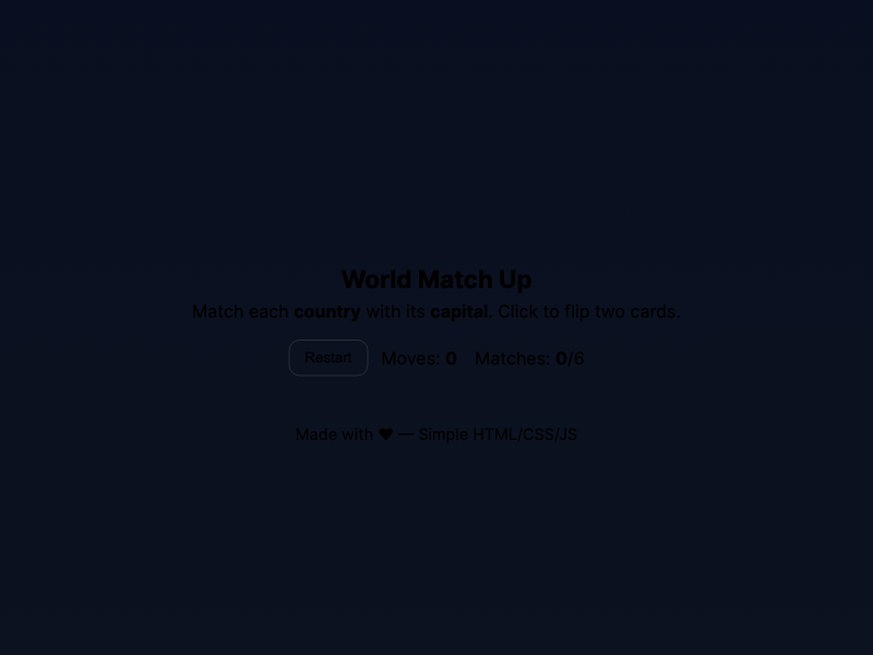 World Match Up